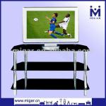 Glass TV Stand With Steel Tubes MGR-9709