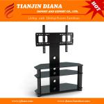 Glass lcd tv stand