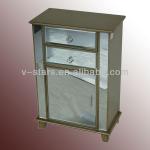 LH-VS0010 Glass chest of drawers and door glass furniture-LH-VS0010