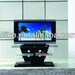 modern tempered glass led tv stand