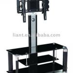 2013 black glass dvd player tv stand