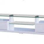 china glass tv stand-Y944