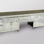 2013 modern high quality mirror TV stand, silver decorative mirrored TV stand