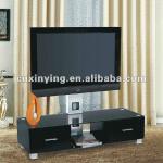 Tempered glass and Aluminum frame TV stand