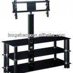 Glass And Metal Plasma TV Stand TV-04-TV-04 black painting glass