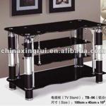 TB-96,2012 modern,simple design,living room plasma table,classic black LCD monitor floor stand,flat screen holder with DVD shelf