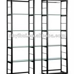 hot-sale home furniture tempered glass modern bookshelf 1009-H