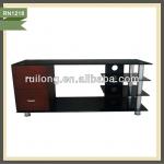 metal and glass bed room furniture lcd glass tv stand-RN1218