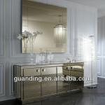 mirrored buffet and mirror
