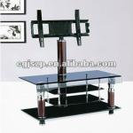 modern black glass TV stand of china-B-TV852