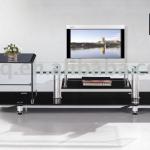 2014 hotsale tempered glass tv stand low price BQ-10-019