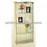 elegant living room glass wall cabinet with led lights-hq