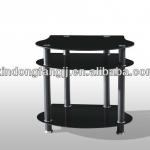 Souh African black glass TV tables