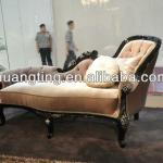 classical fabric chaise lounge/ antique fabric lounge/ living room fabric sofa-221#