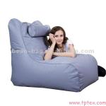 bean bag chaise lounge with a small pillow