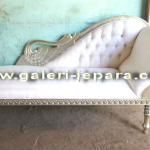 Indonesia Furniture - Wooden Swan Chaise Lounge Sofa-SFA 003
