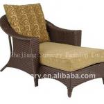 luxury pe rattan chaise lounge