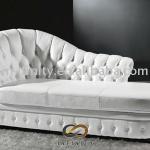 European style antique leather chaise-SF178058