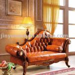 Living Room Furniture European Leather Sofa Lounge Chaise W381C# with Good Quality
