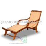 Chaise Lounge With Rattan