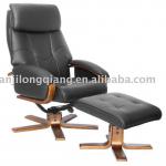 LEATHER SWIVEL RECLINER CHAIR