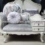 Vintage White Royal Chaise Lounge in French Style (BF11-1017b)