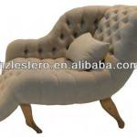french style comfortable fabric chaise lounge-YF-1812A