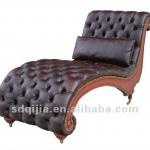 antique leather chaise lounge