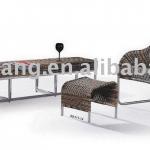 rattan chaise lounge chair set