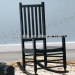 Black color wood rocking chair designs