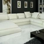 2013 Modern Design Top Grain Leather Sectional Sofa Furniture 9107