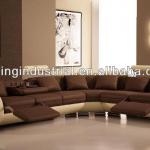 Italy style modern living room sectional leather sofa set S061