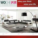 modern cheap leather sofa WQ6887