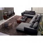 Fashionable gray leather sofa ZX-03TH