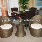 Oval PE rattan Wicker Aluminium Living Room Furniture Sofas(YPS029)