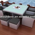 Elegant favorable rattan dining furniture-T147-1
