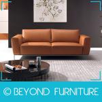Orange Cow Leather Sofa Manufacturers-BYD-RS-N006