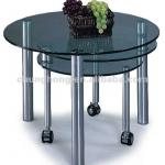 Chung Hong Metal chrome leg glass coffee table-CHH-CT115