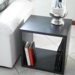Tone Gray Cube living room table; table corner italian design furniture-young