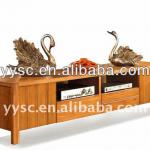 Modern style solid wooden TV cabinet