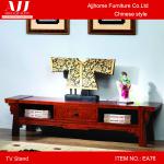 Exqusite Chinese natural wooden parquet design TV stand with one drawer EA76