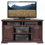 2014 indoor corner TV Stand ,antique walnut corner tv stand