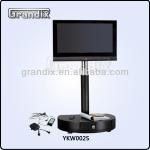 Motor aluminium tv stand for exhibition with MDF drawer