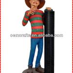 Decorative custom handmade Freddy Krueger CD racks