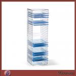 Multilevel Acrylic CD Display Shelf Plastic CD Display Rack