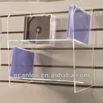 wall mount acrylic CD/DVD display rack-J424