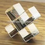 Elegant and Practical Transparent and Colorful DVD Display Rack