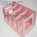 pink acrylic CD DVD rack for music shop and home