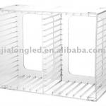 clear acrylic cd tower or stackable cd storage holds 14cds