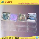 2013 hot acrylic cd rack/clear acrylic cd rack/customized acrylic cd rack-AM-MC